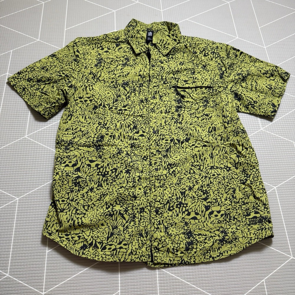 Mountain Hardwear Stryder Short-Sleeve Shirt Mens XL Moon Moss Forager Outdoors - Picture 2 of 7